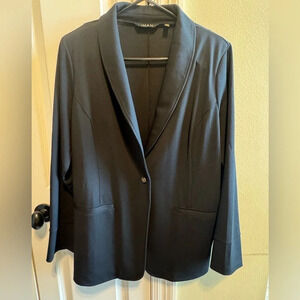 IMAN Black One Button Women’s Black Long Sleeve Blazer Sz XL